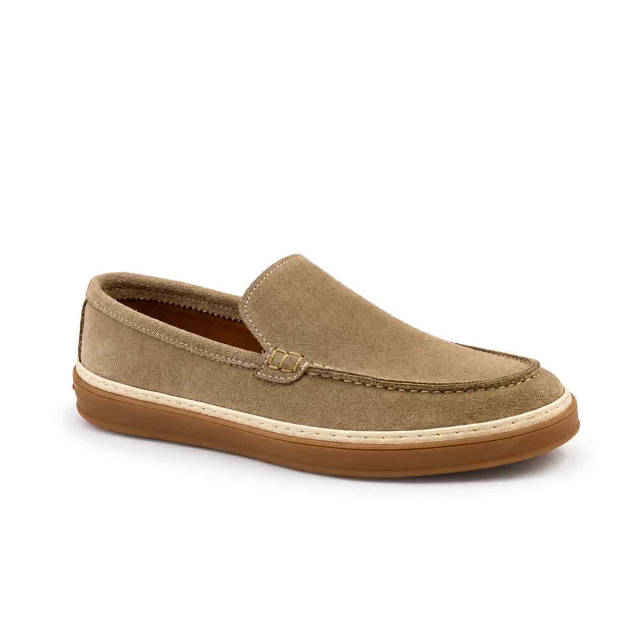 Mocassin pour homme 011 beige daim   Mocassin homme Maroc